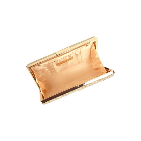 sondra roberts glitter metal box|Pleated Sparkle Box Clutch Gold – Sondra Roberts New York.